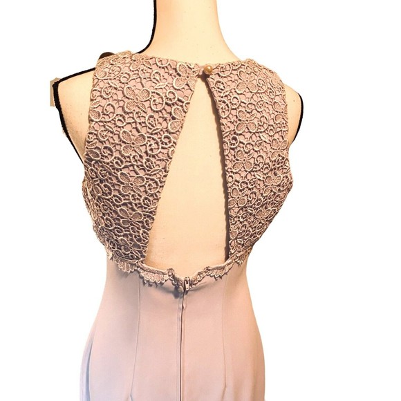 Vintage Celine New York Lilac Long Formal Evening Gown Dress Junior Sz 7/8 Lined - Picture 8 of 12